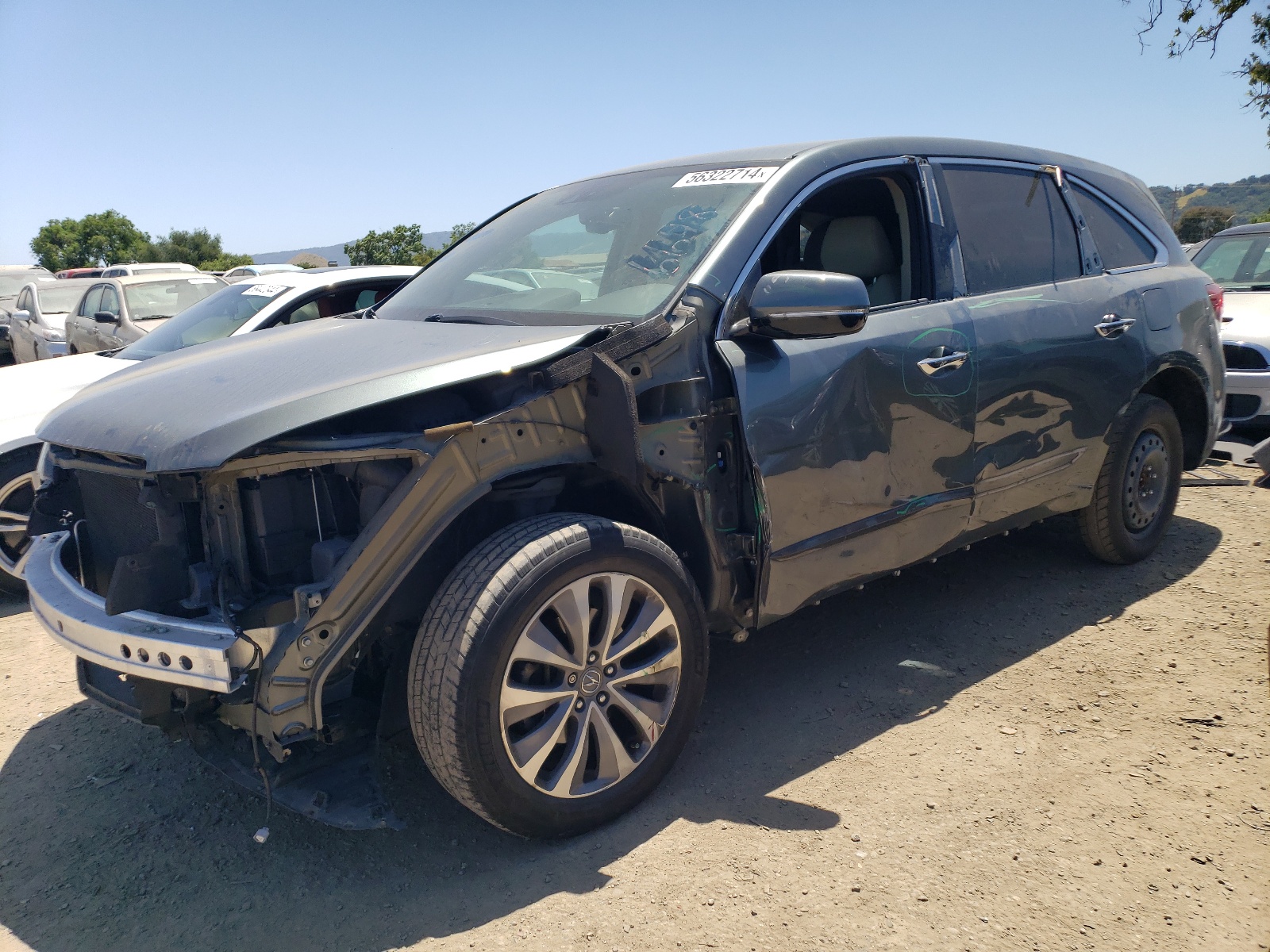 2014 Acura Mdx Technology vin: 5FRYD3H49EB002367