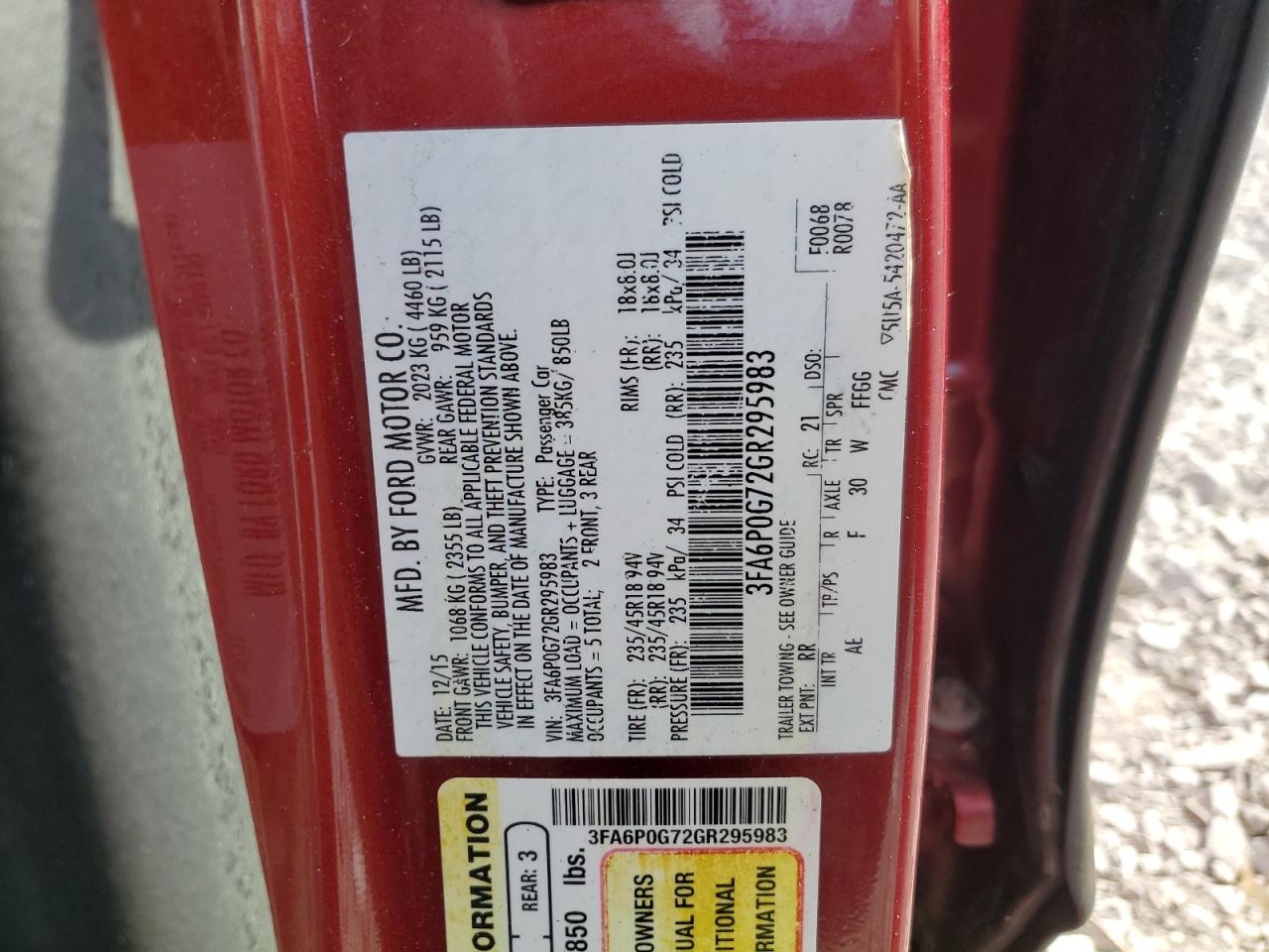 2016 Ford Fusion - Image 14