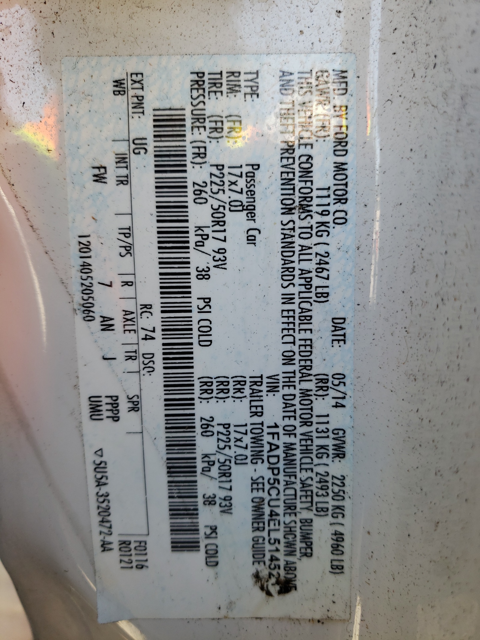 1FADP5CU4EL514521 2014 Ford C-Max Premium