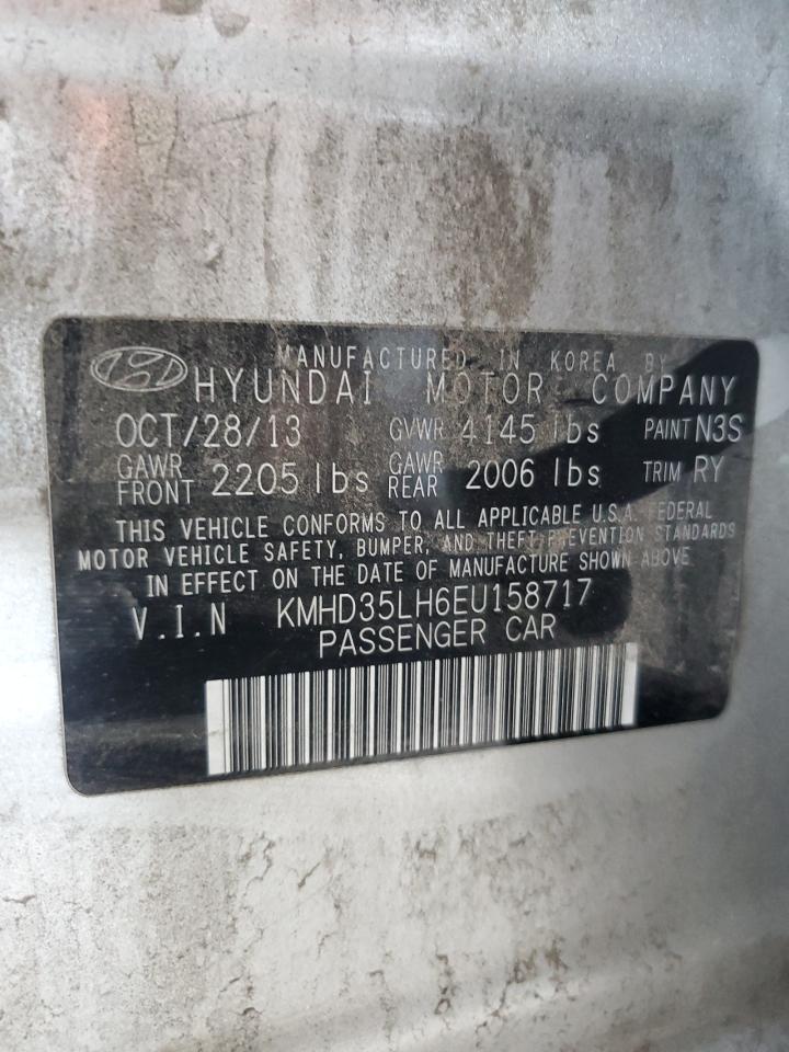 2014 Hyundai Elantra Gt VIN: KMHD35LH6EU158717 Lot: 54352134