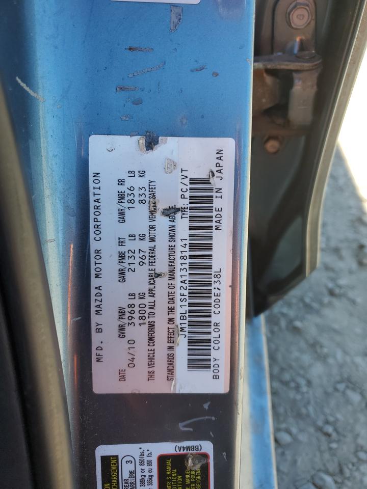 2010 Mazda 3 I VIN: JM1BL1SF2A1318141 Lot: 54207394