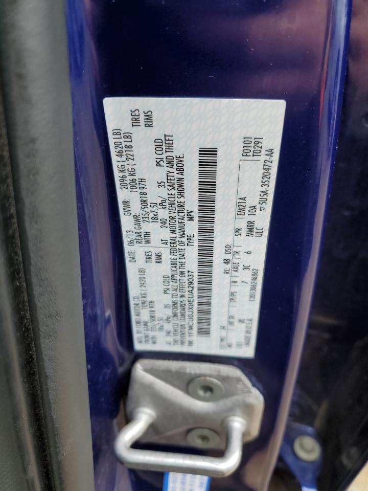 2014 Ford Escape Titanium VIN: 1FMCU0JX0EUA29037 Lot: 55510224