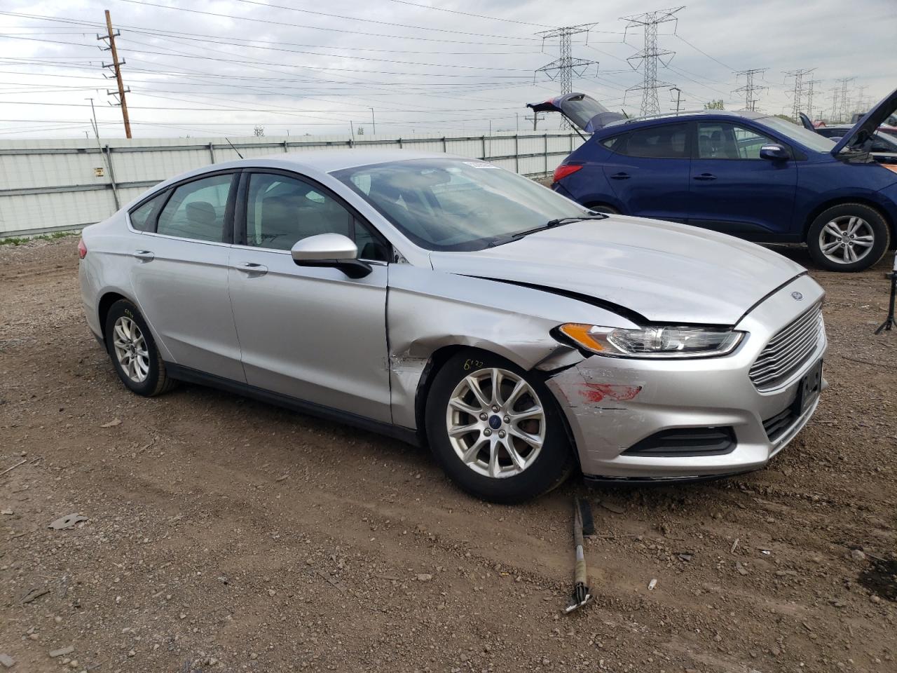 2016 Ford Fusion S VIN: 3FA6P0G77GR163947 Lot: 53395944