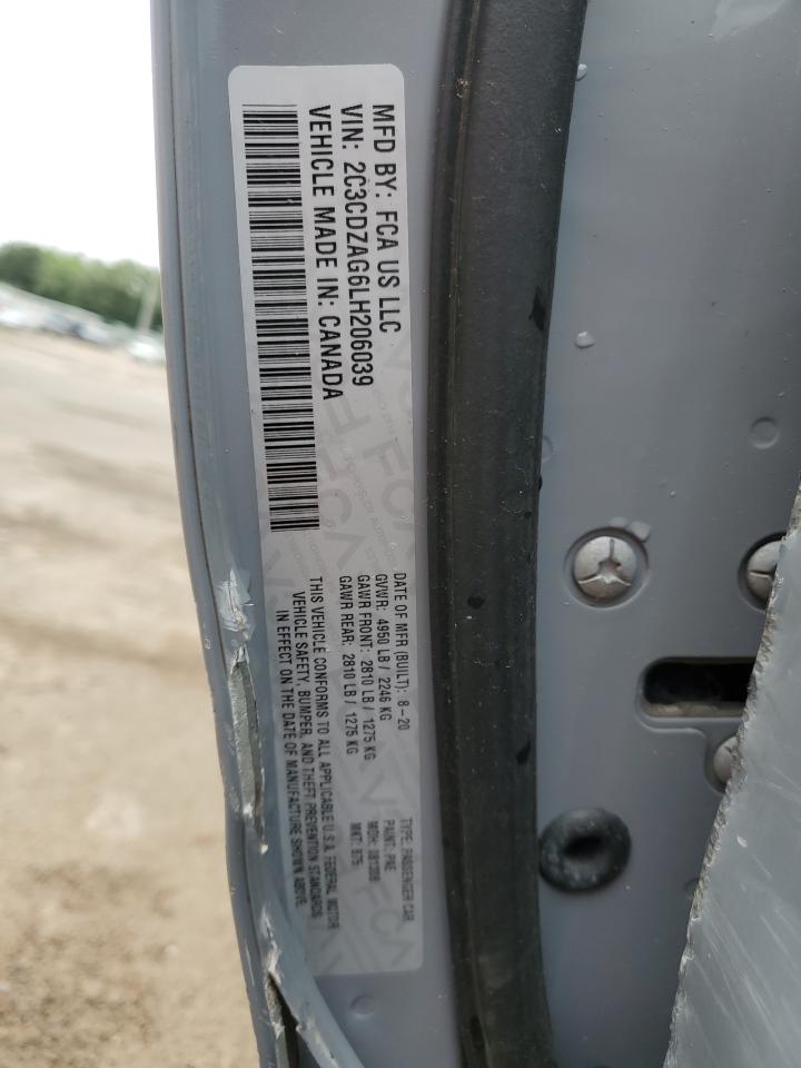 2020 Dodge Challenger Sxt VIN: 2C3CDZAG6LH206039 Lot: 56188744