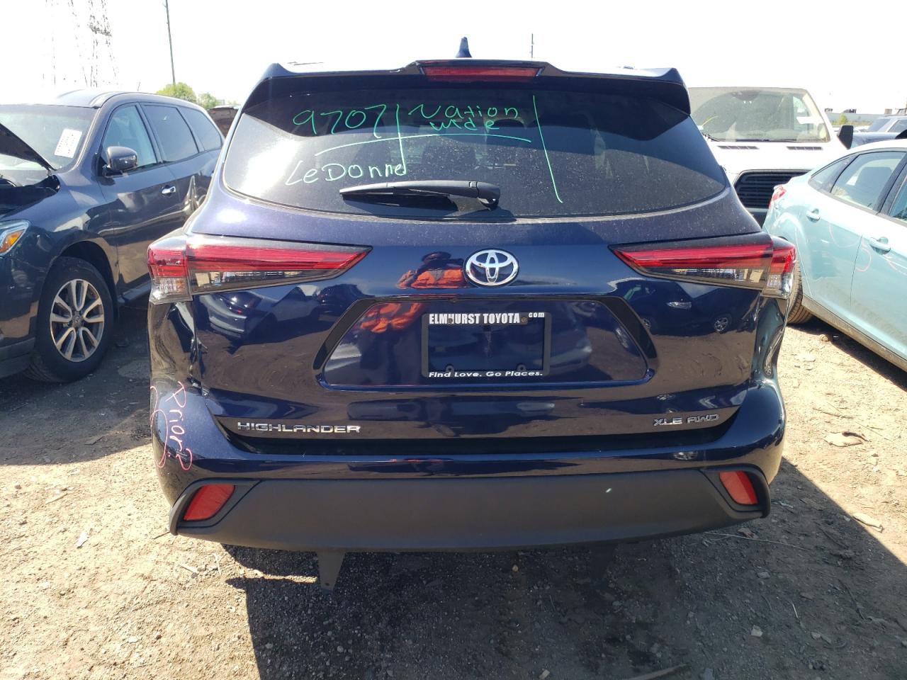 2021 Toyota Highlander Xle VIN: 5TDGZRBH3MS551831 Lot: 52870114