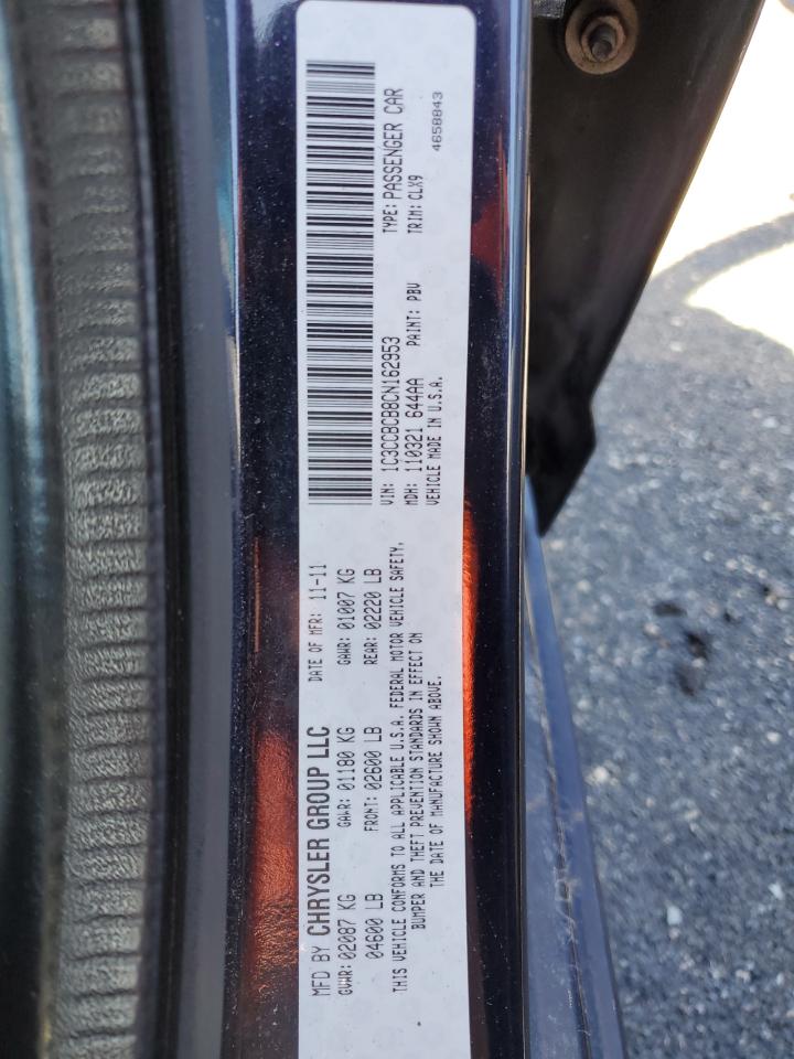 2012 Chrysler 200 Limited VIN: 1C3CCBCB8CN162953 Lot: 55933544