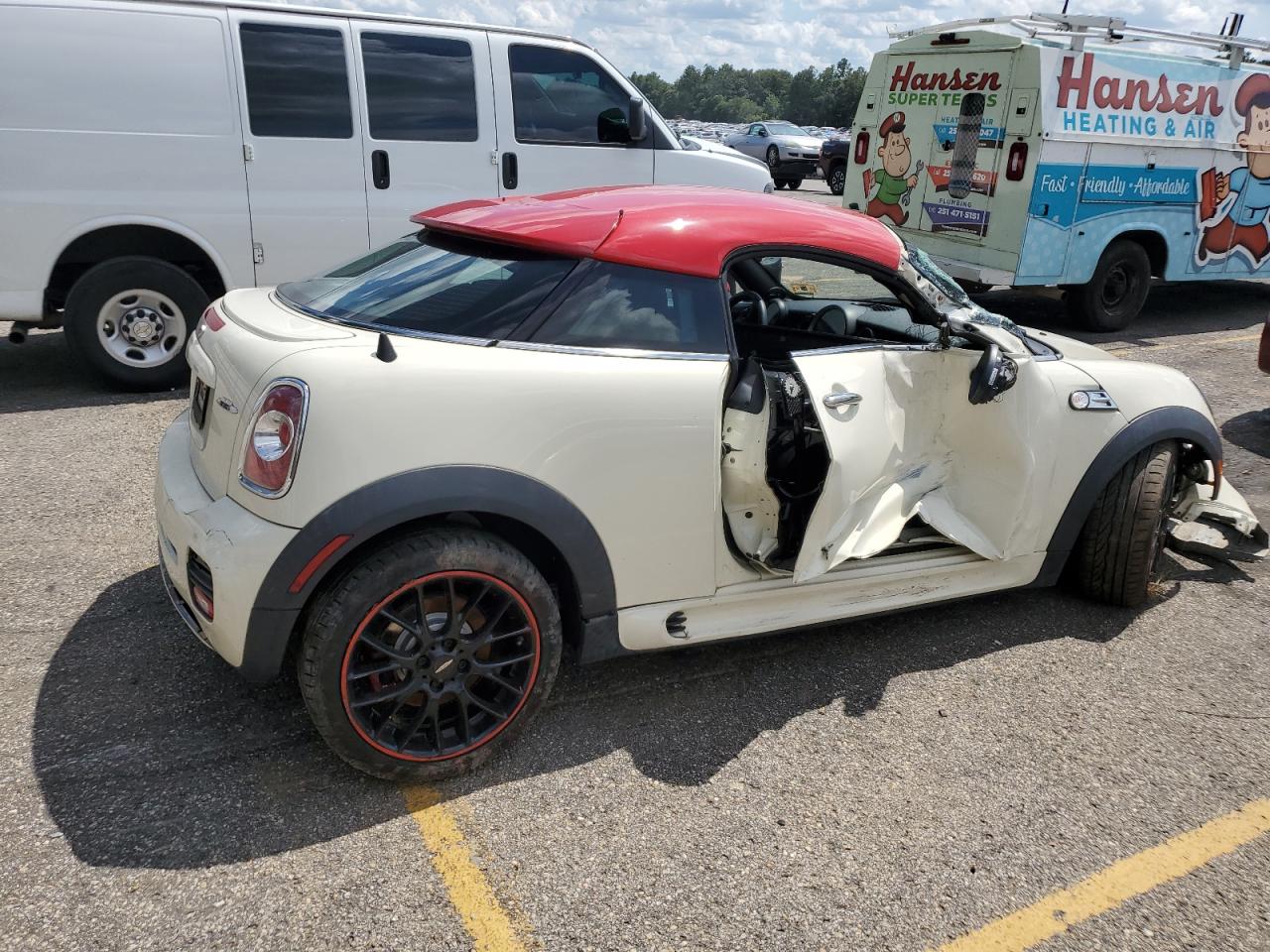 2013 Mini Cooper Coupe John Cooper Works cream null gas WMWSX9C56DT380415 photo #4