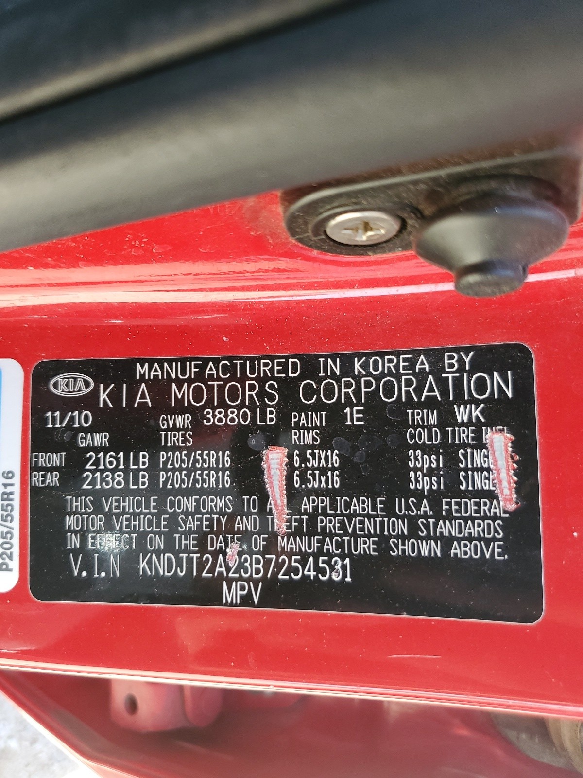 KNDJT2A23B7254531 2011 Kia Soul +