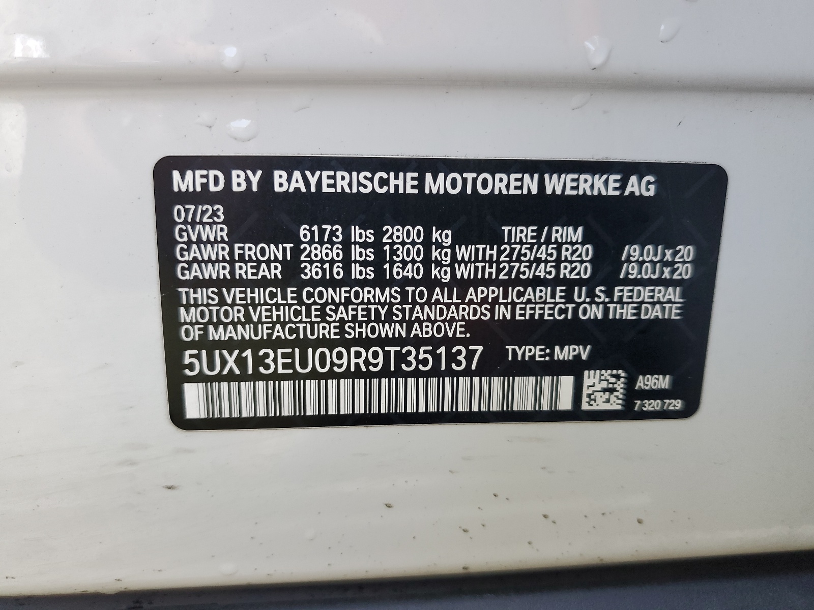 2024 BMW X5 Sdrive 40I vin: 5UX13EU09R9T35137