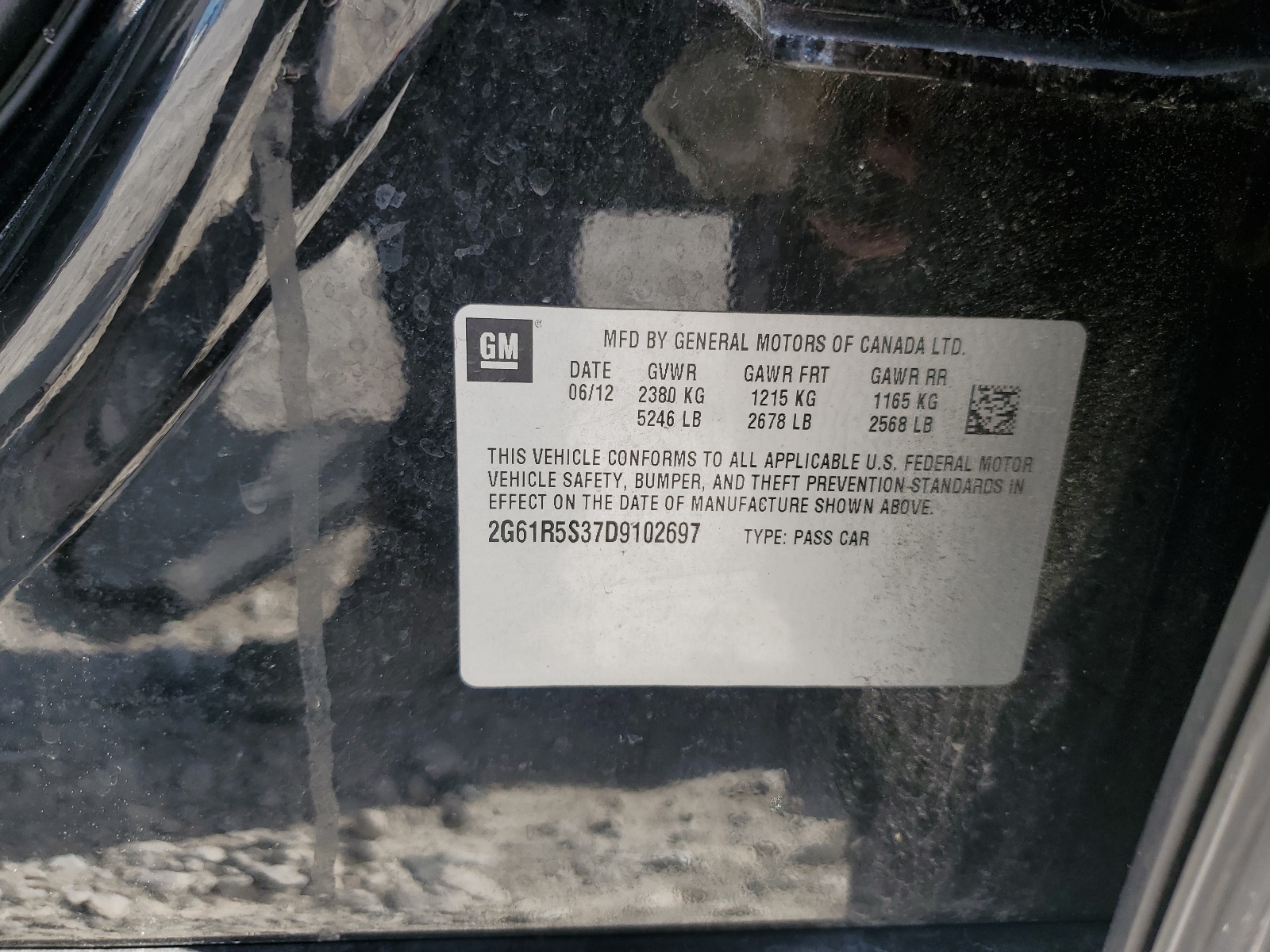 2G61R5S37D9102697 2013 Cadillac Xts Luxury Collection