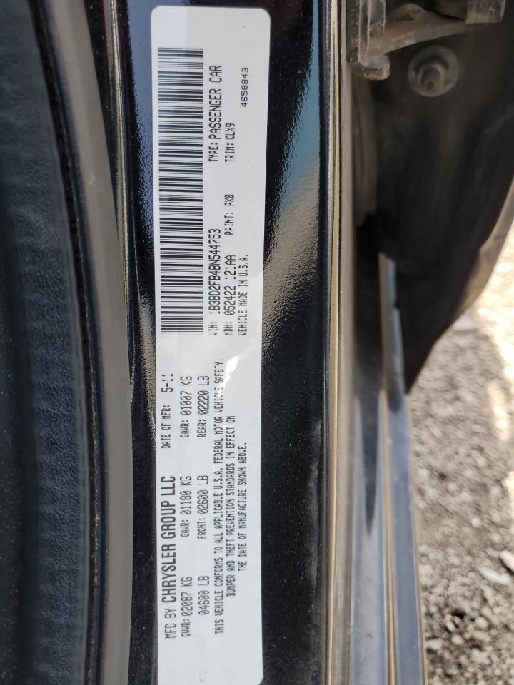 2011 Dodge Avenger Lux VIN: 1B3BD2FB4BN544753 Lot: 56474454