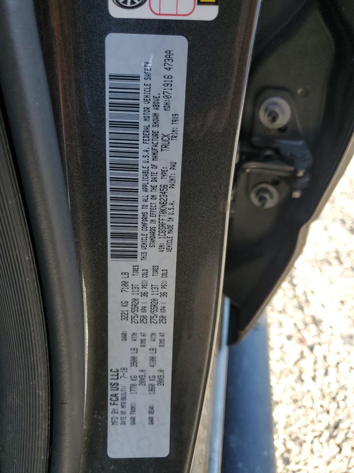 2019 Ram 1500 Big Horn/Lone Star VIN: 1C6SRFFT0KN623456 Lot: 56187894