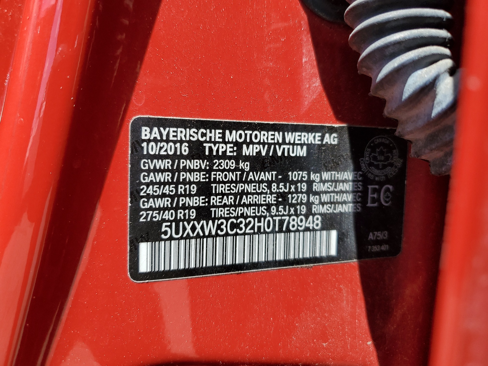 5UXXW3C32H0T78948 2017 BMW X4 xDrive28I