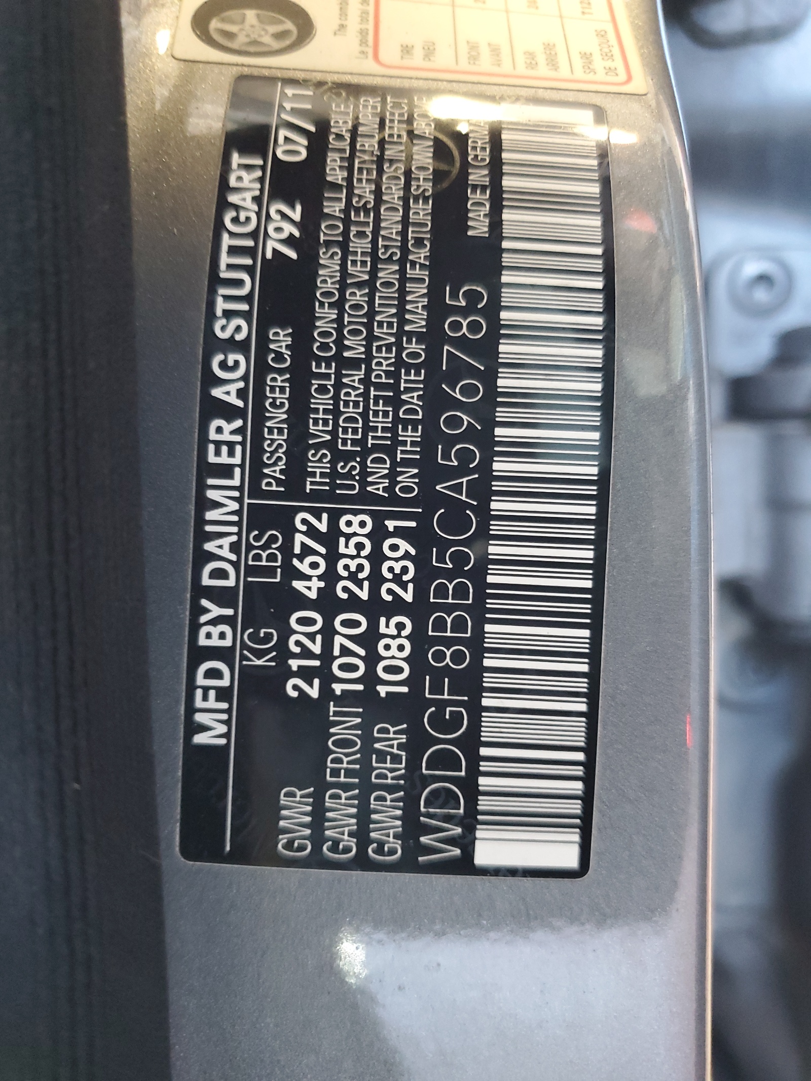 WDDGF8BB5CA596785 2012 Mercedes-Benz C 300 4Matic