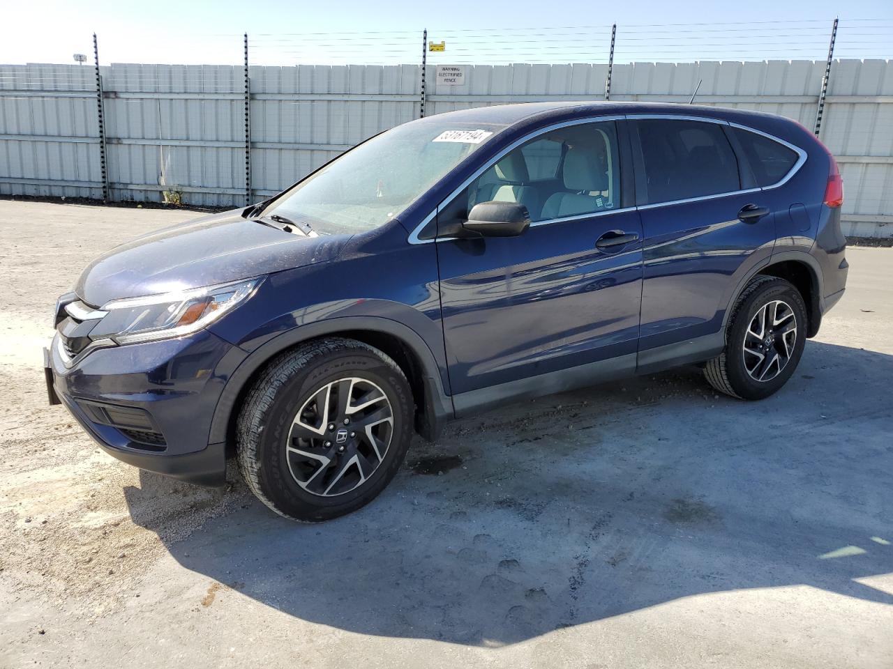 2016 Honda Cr-V Se VIN: 2HKRM3H41GH533220 Lot: 53167194