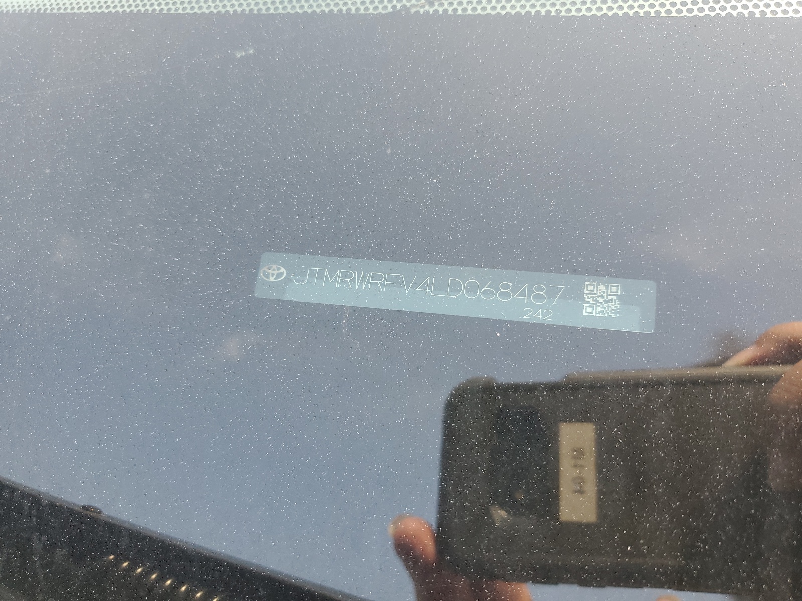 JTMRWRFV4LD068487 2020 Toyota Rav4 Xle