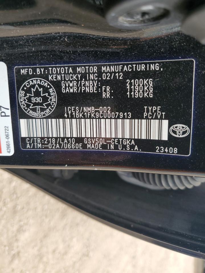 2012 Toyota Camry - Image 12