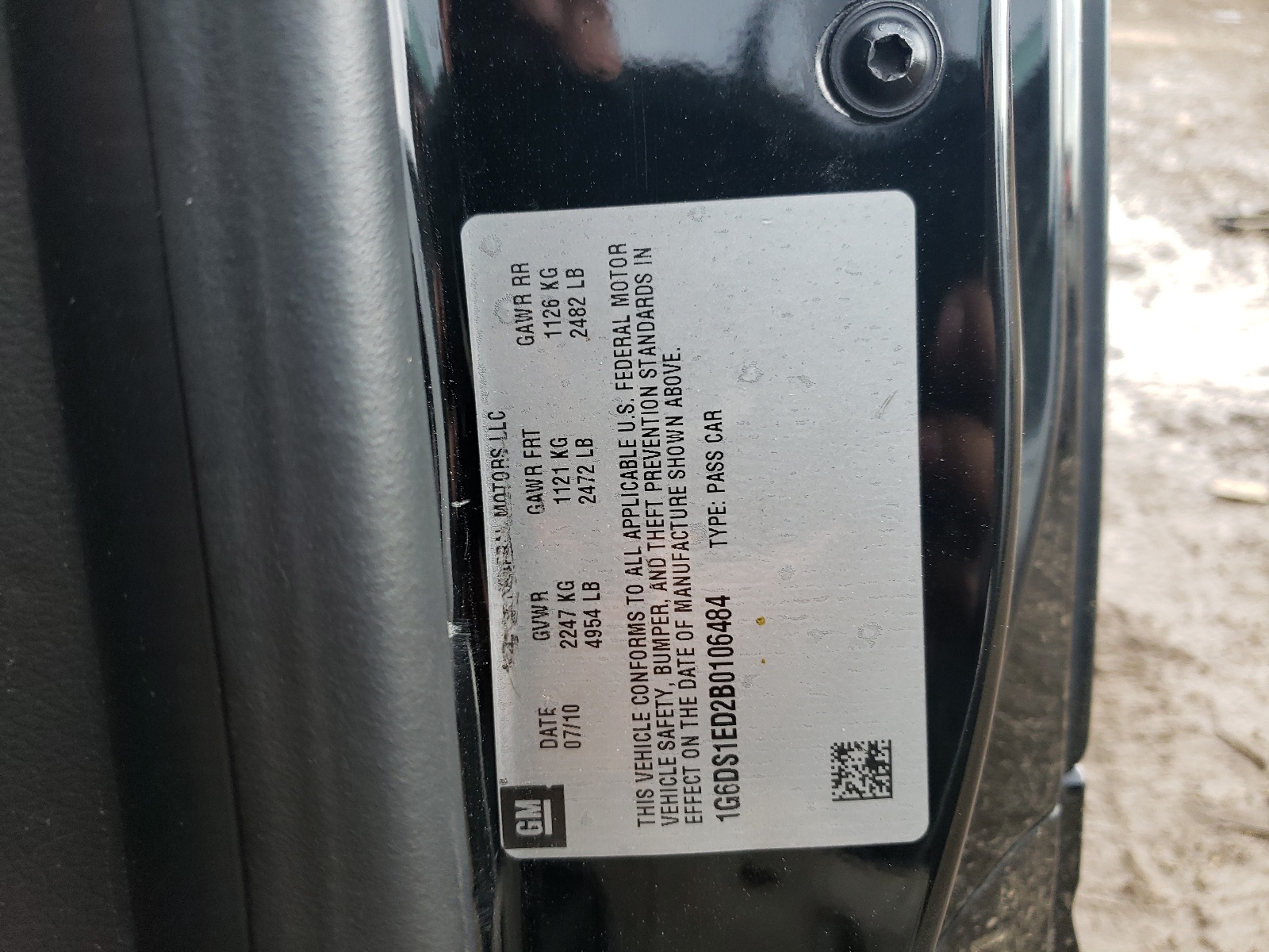 1G6DS1ED2B0106484 2011 Cadillac Cts Premium Collection