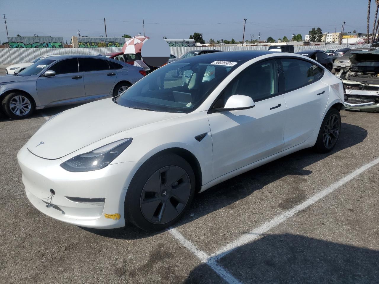 VIN 5YJ3E1EB4NF307906 2022 TESLA MODEL 3 no.1