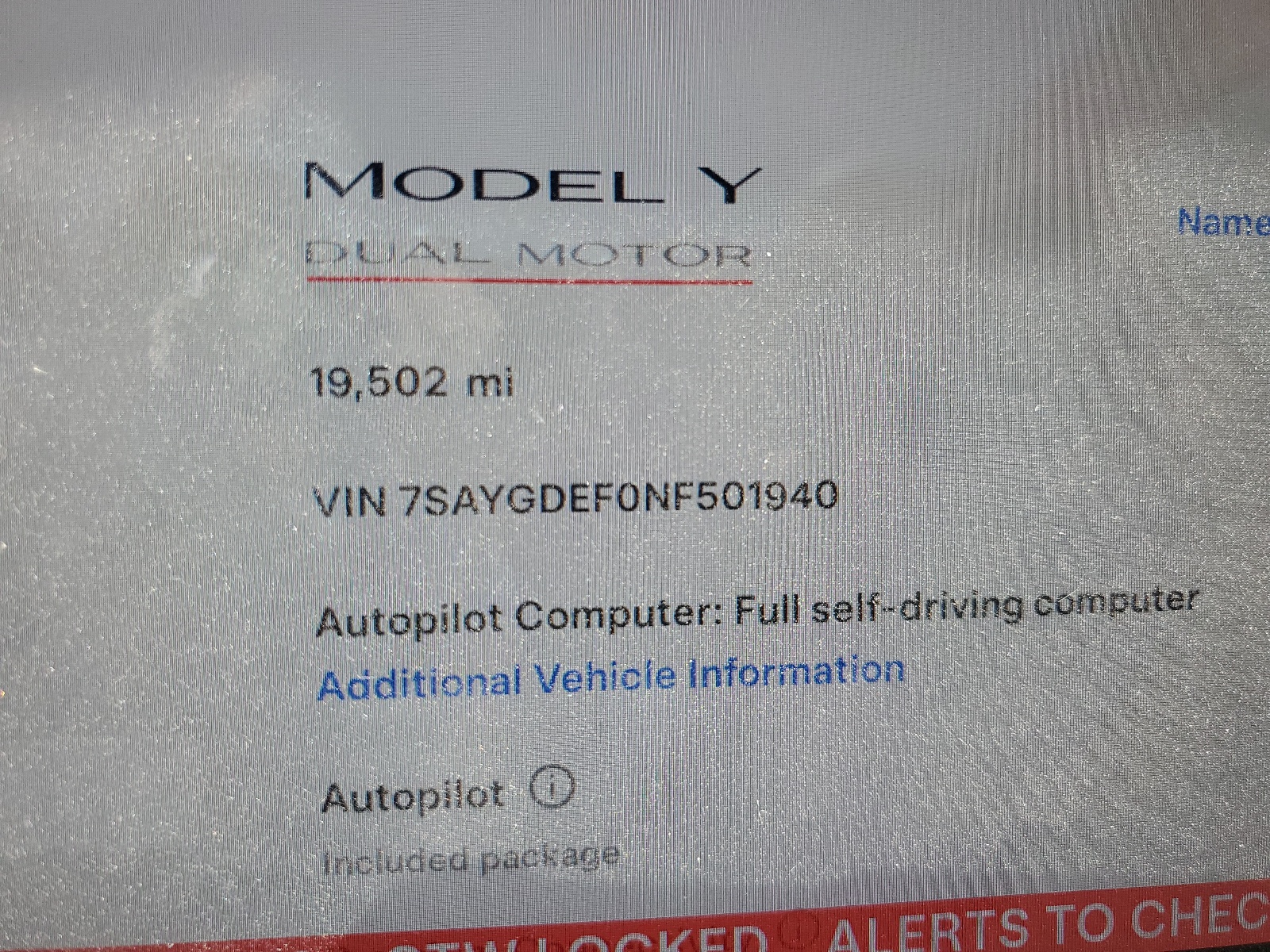 7SAYGDEF0NF501940 2022 Tesla Model Y