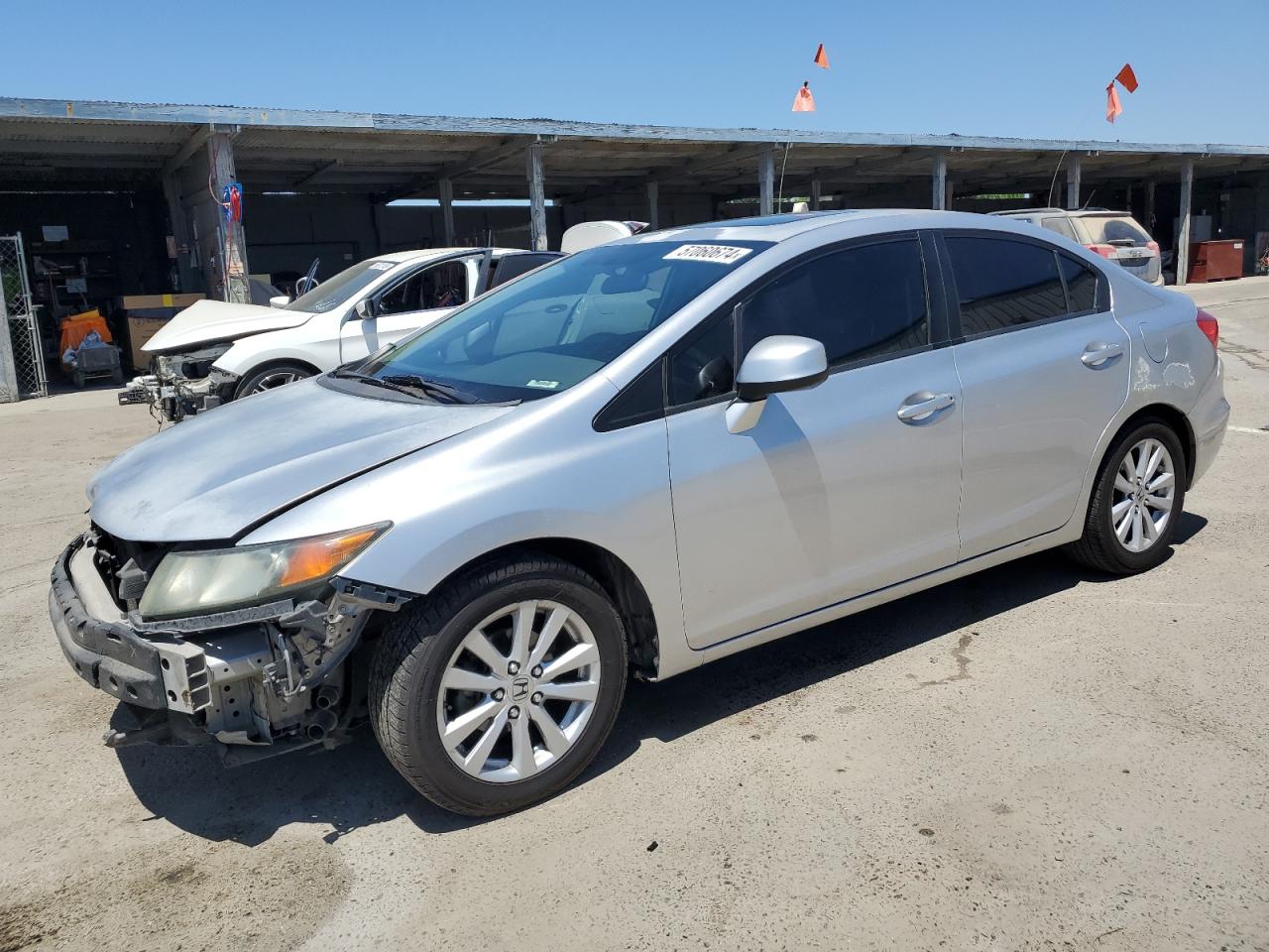 2012 Honda Civic Ex VIN: 2HGFB2F87CH305249 Lot: 57060674