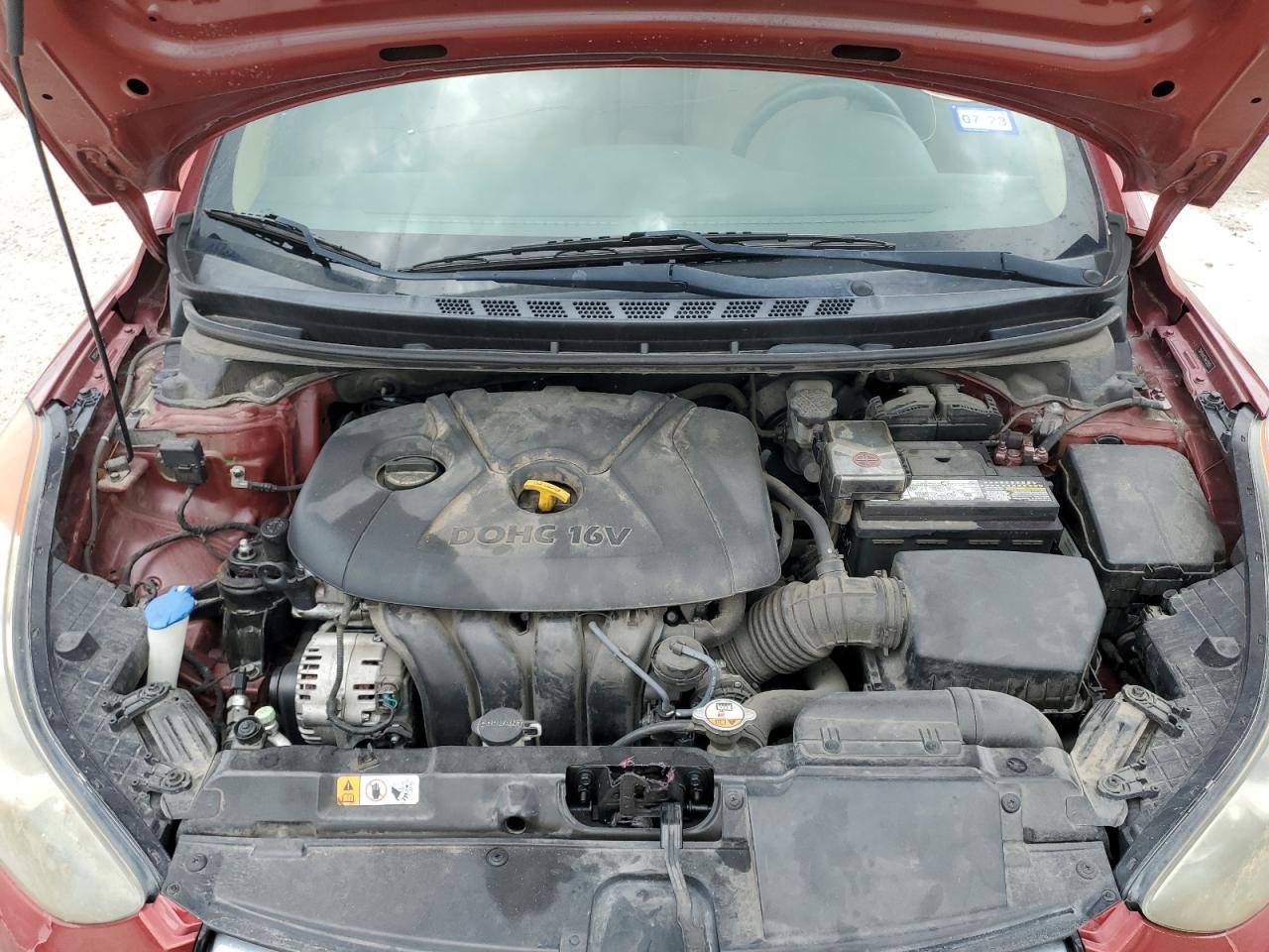 2013 Hyundai Elantra Gls VIN: 5NPDH4AE7DH351993 Lot: 57152924