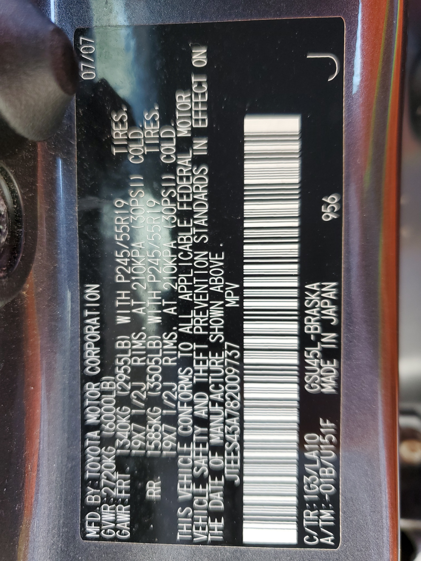 JTEES43A782009737 2008 Toyota Highlander Sport