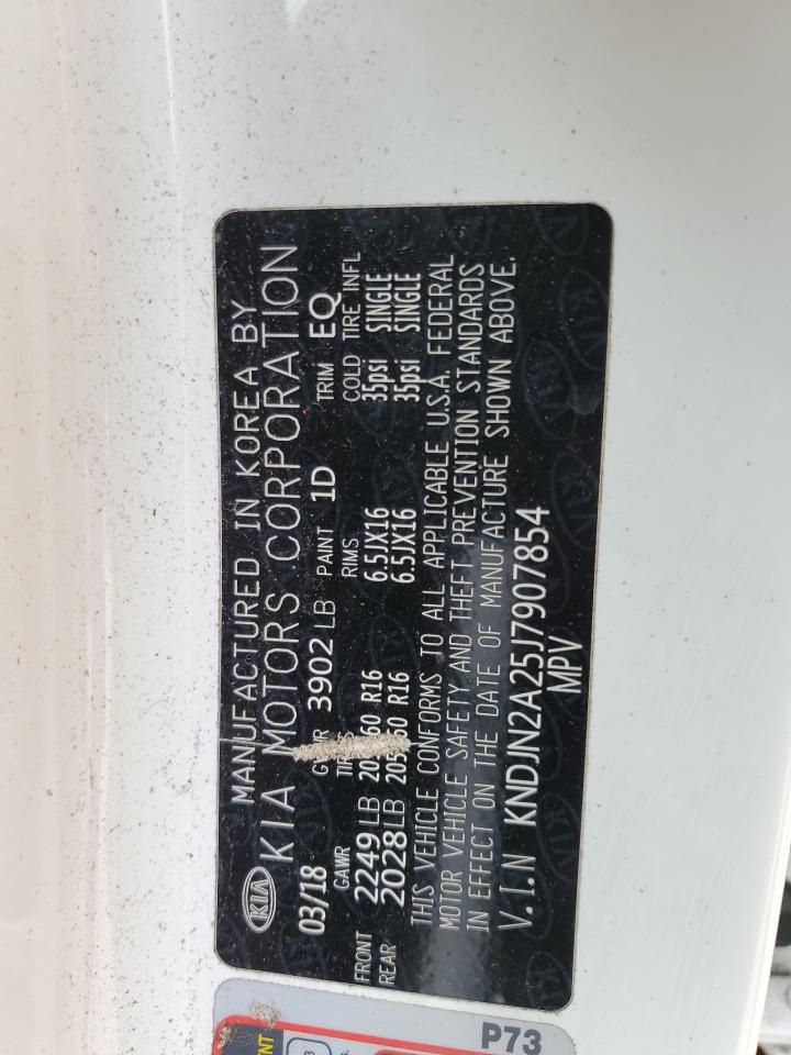 2018 Kia Soul VIN: KNDJN2A25J7907854 Lot: 54999964