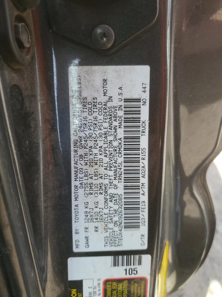 5TEUX42N09Z632085 2009 Toyota Tacoma Access Cab