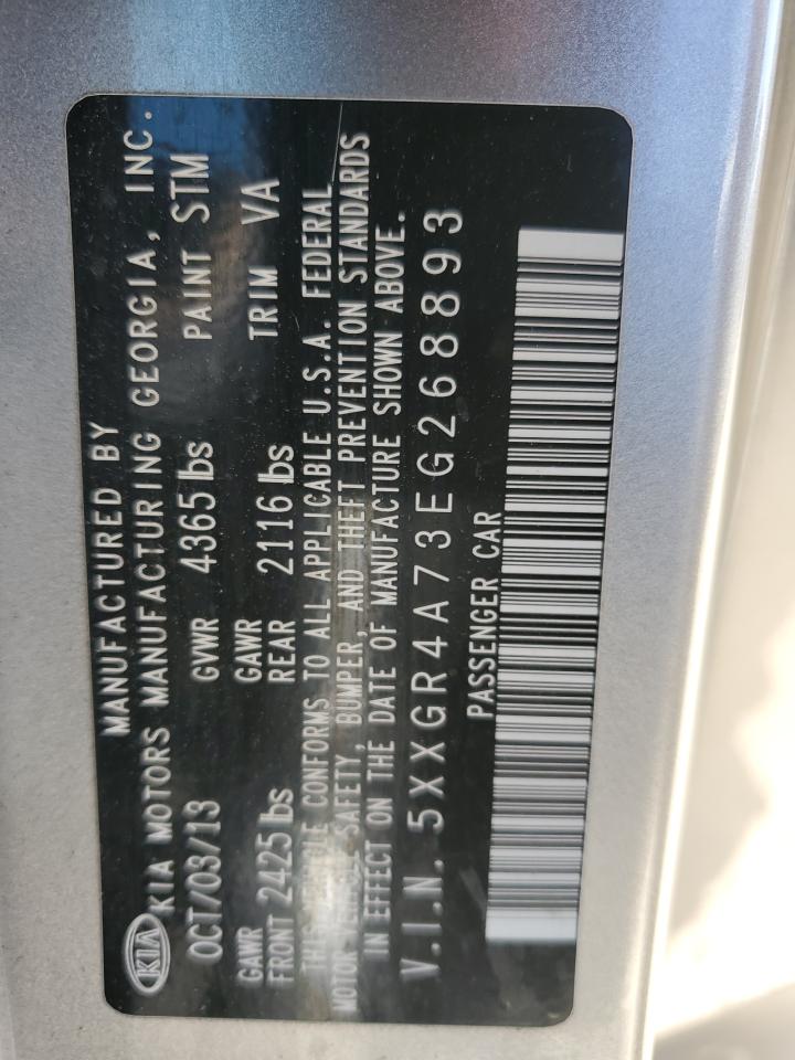 2014 Kia Optima Sx VIN: 5XXGR4A73EG268893 Lot: 57748705