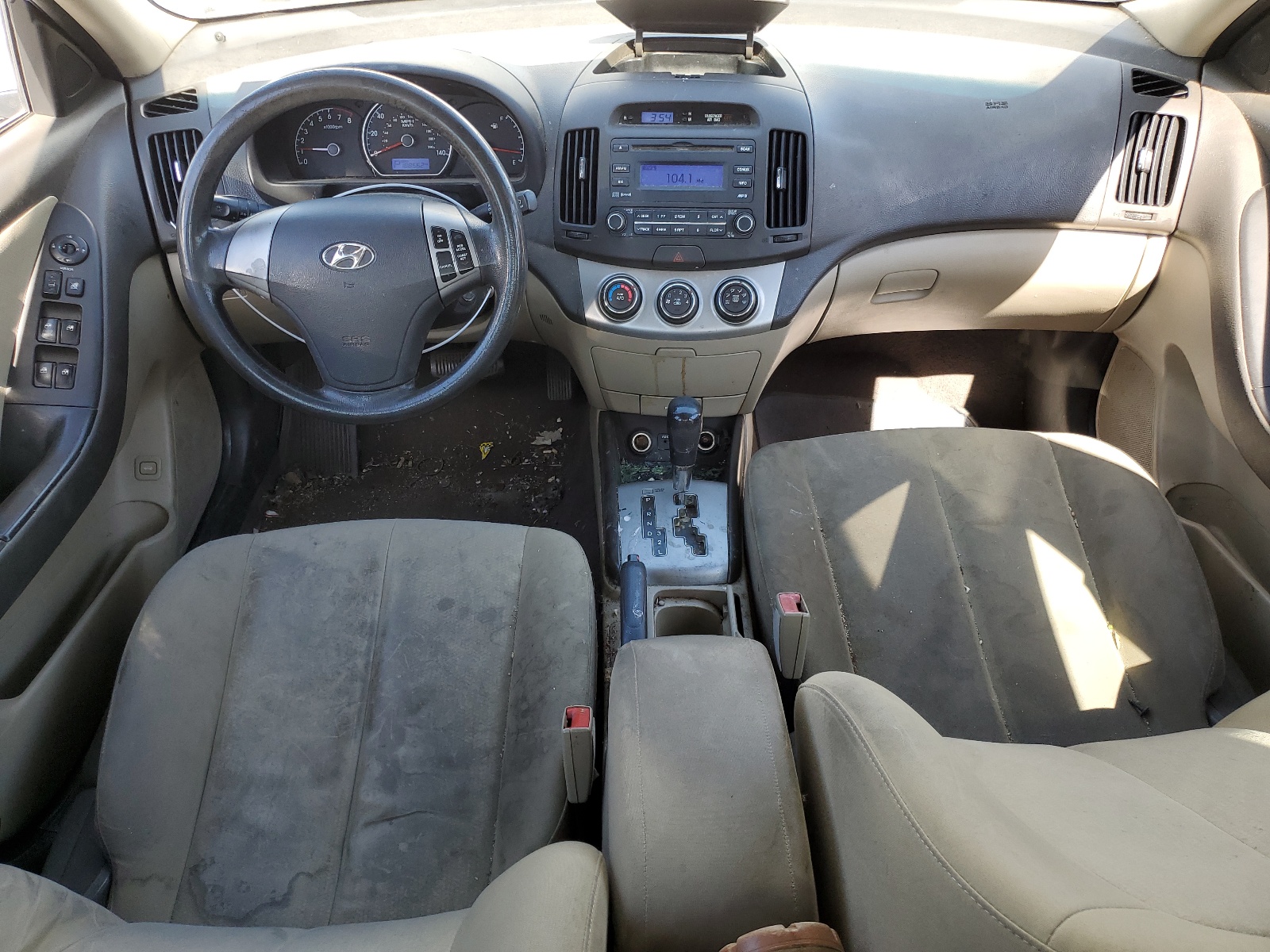 KMHDU4AD8AU072097 2010 Hyundai Elantra Blue