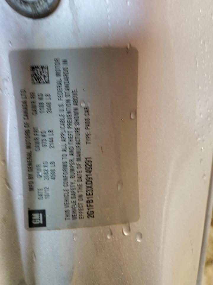 2013 Chevrolet Camaro Lt VIN: 2G1FB1E3XD9149291 Lot: 54999634