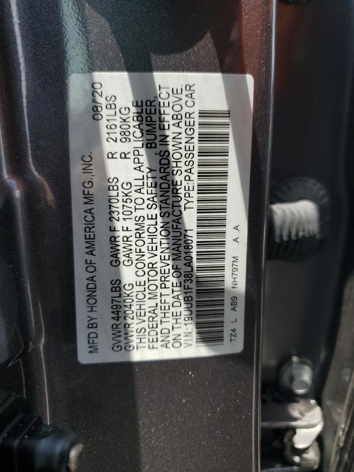 19UUB1F38LA018071 2020 Acura Tlx