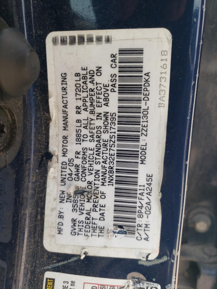 1NXBR32E75Z517395 2005 Toyota Corolla Ce