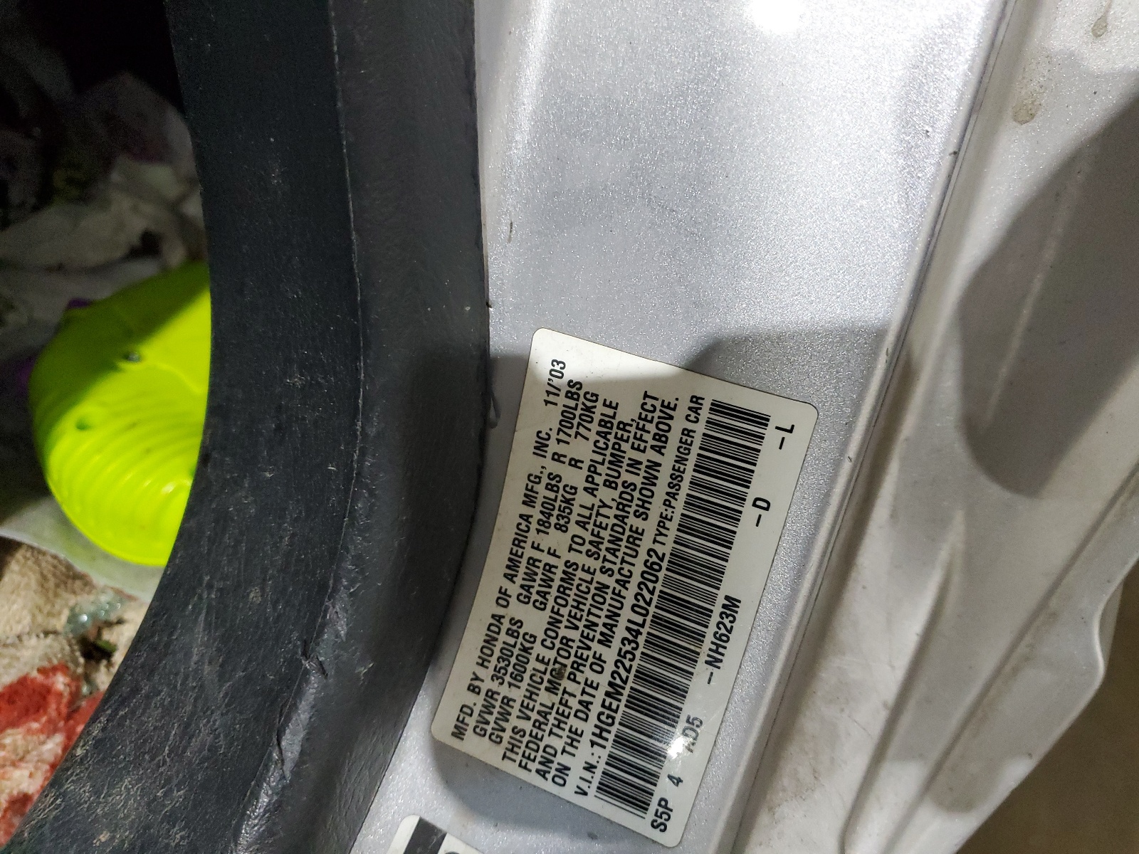 1HGEM22534L022062 2004 Honda Civic Lx