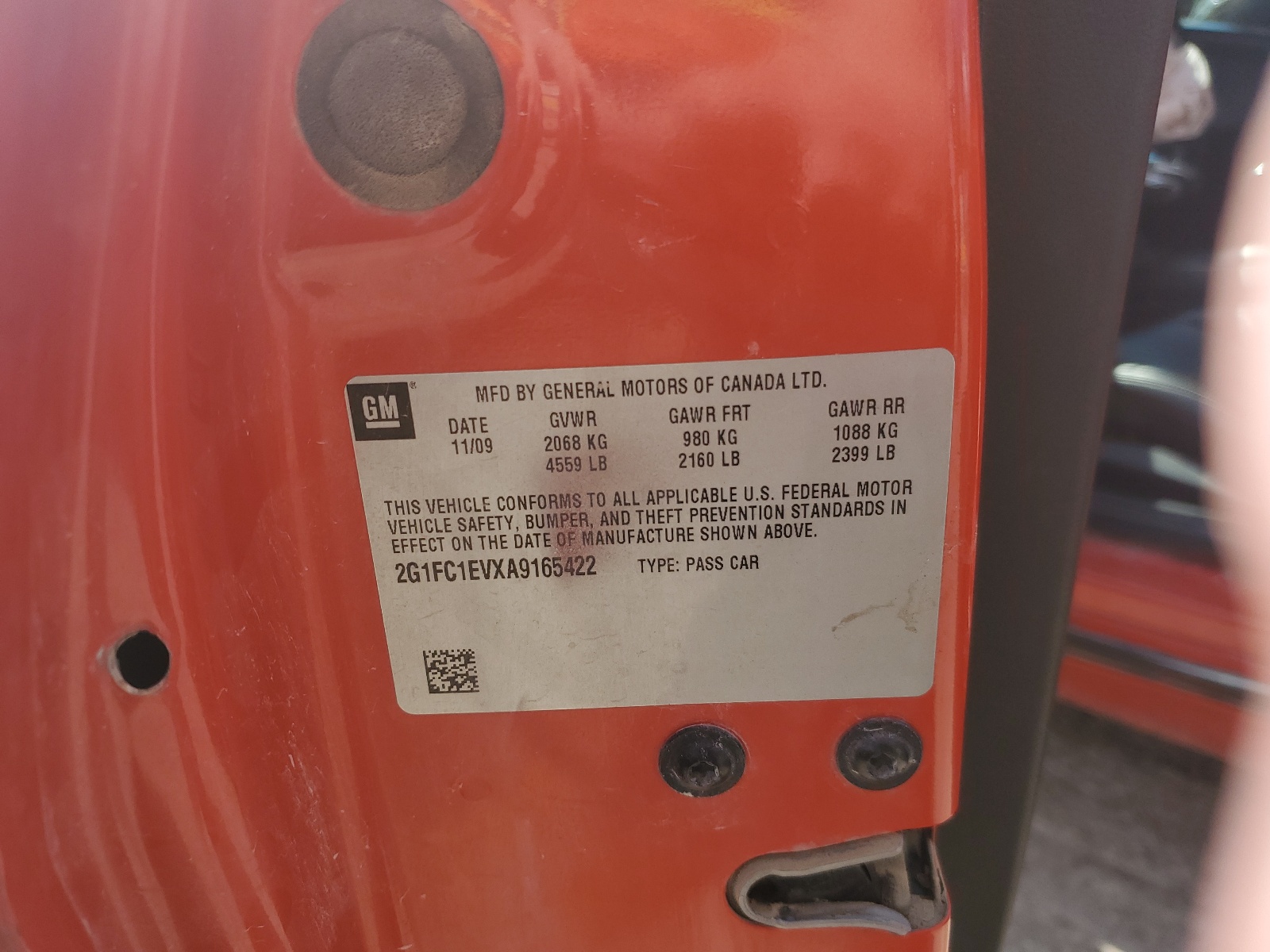 2G1FC1EVXA9165422 2010 Chevrolet Camaro Lt