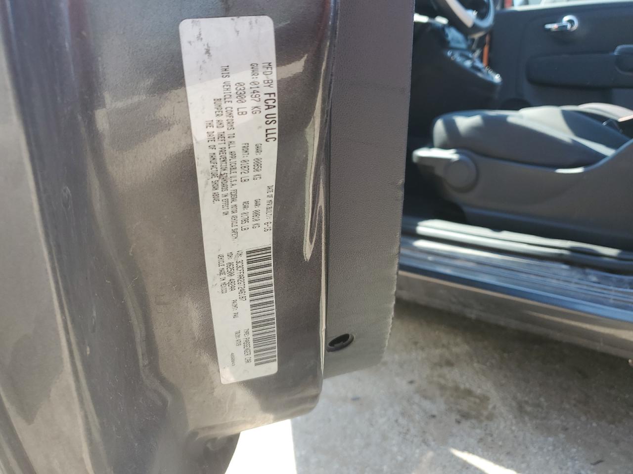 2016 Fiat 500 Pop VIN: 3C3CFFAR2GT246187 Lot: 55903224