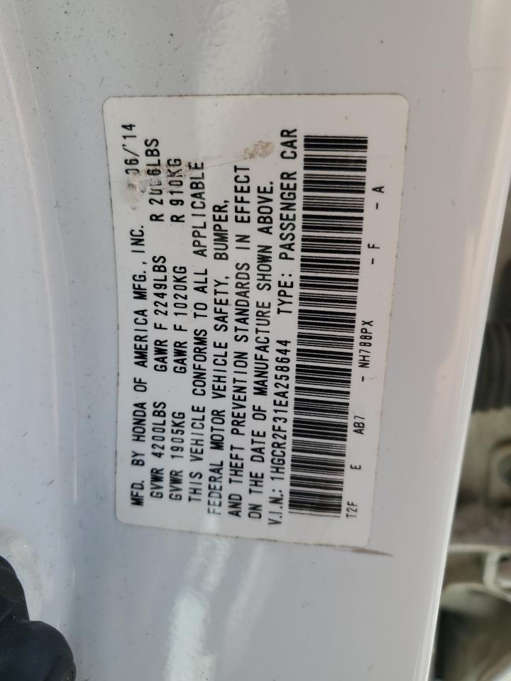 1HGCR2F31EA258644 2014 Honda Accord Lx