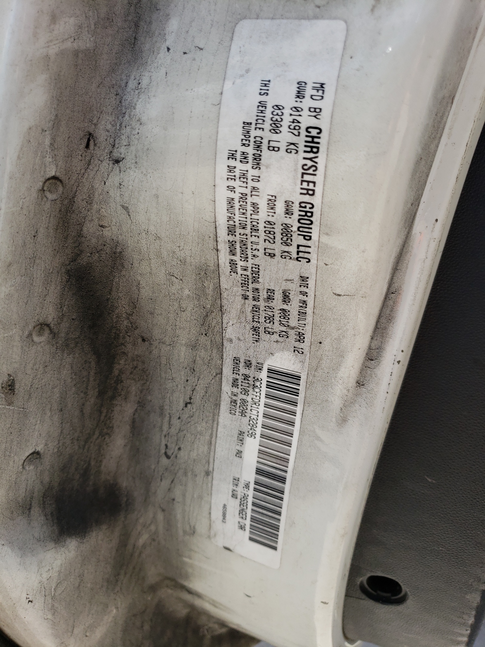 3C3CFFDR1CT328496 2012 Fiat 500 Pop