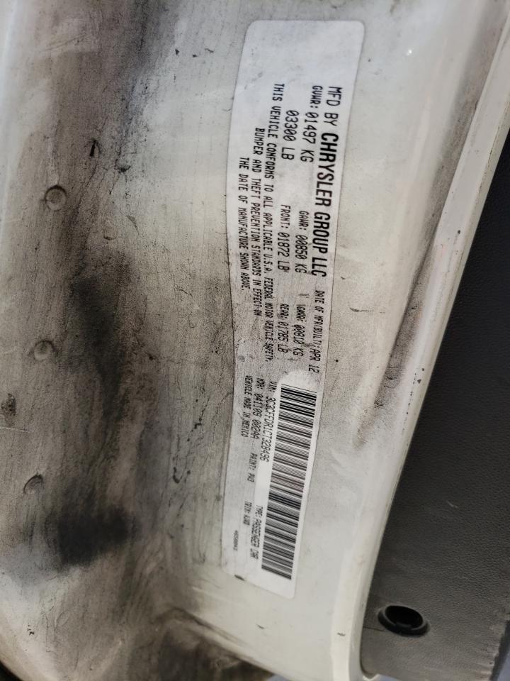 2012 Fiat 500 Pop VIN: 3C3CFFDR1CT328496 Lot: 56088744