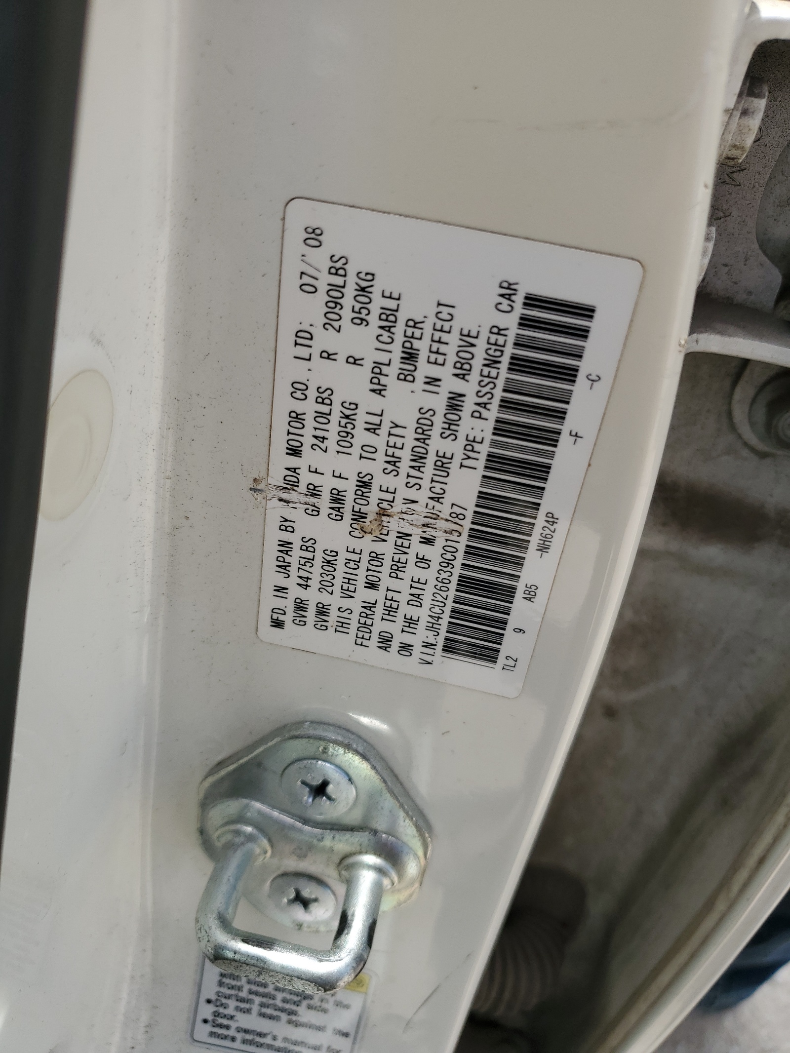 JH4CU26639C015787 2009 Acura Tsx