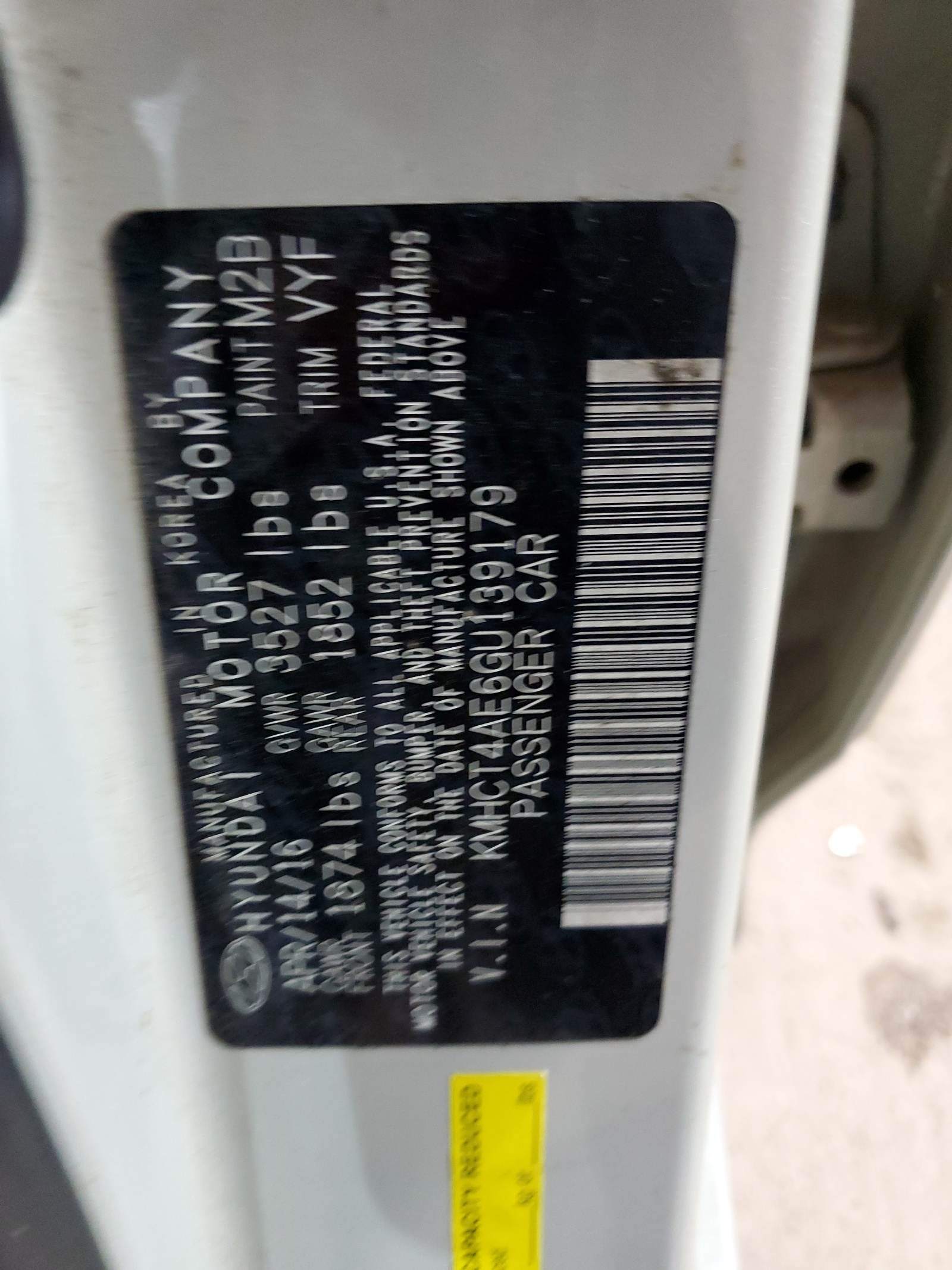 KMHCT4AE6GU139179 2016 Hyundai Accent Se