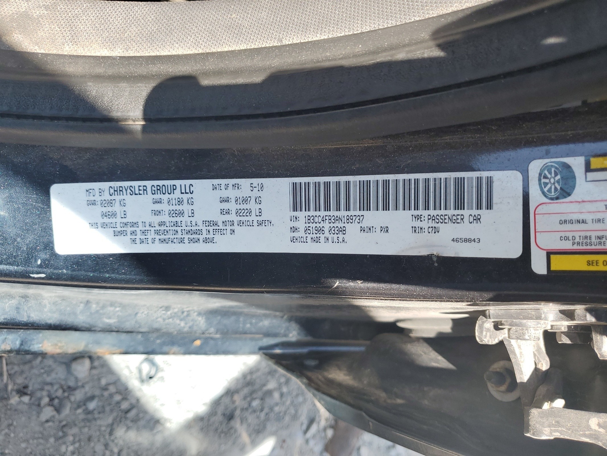 1B3CC4FB3AN189737 2010 Dodge Avenger Sxt