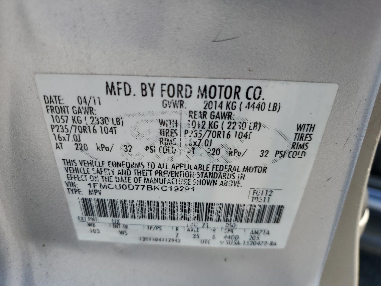 2011 Ford Escape - Image 12