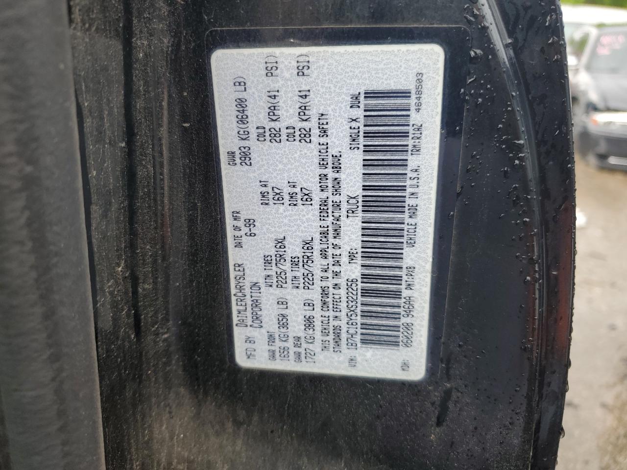 1B7HC16Y5XS322256 1999 Dodge Ram 1500