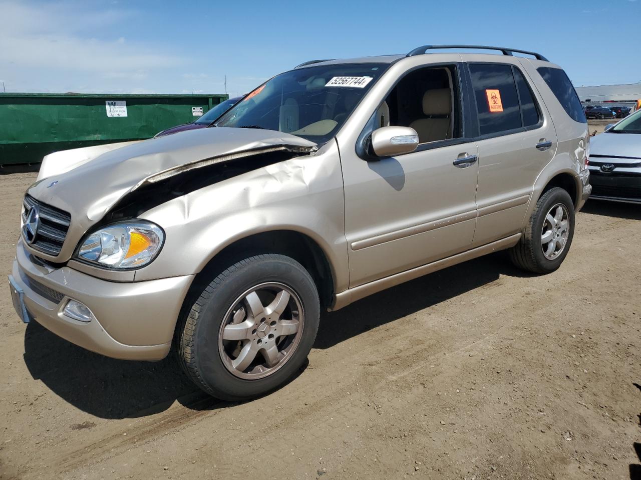 2005 Mercedes-Benz Ml 500 VIN: 4JGAB75E85A524604 Lot: 52567744