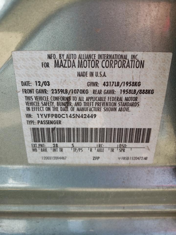 1YVFP80C145N42449 2004 Mazda 6 I