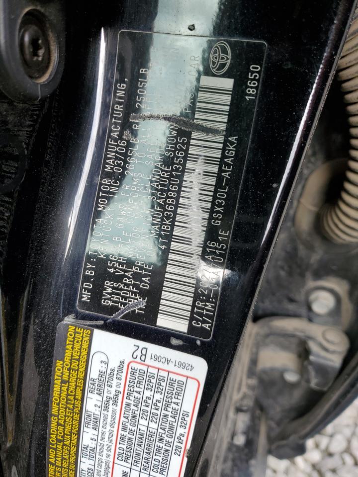 4T1BK36B86U135625 2006 Toyota Avalon Xl