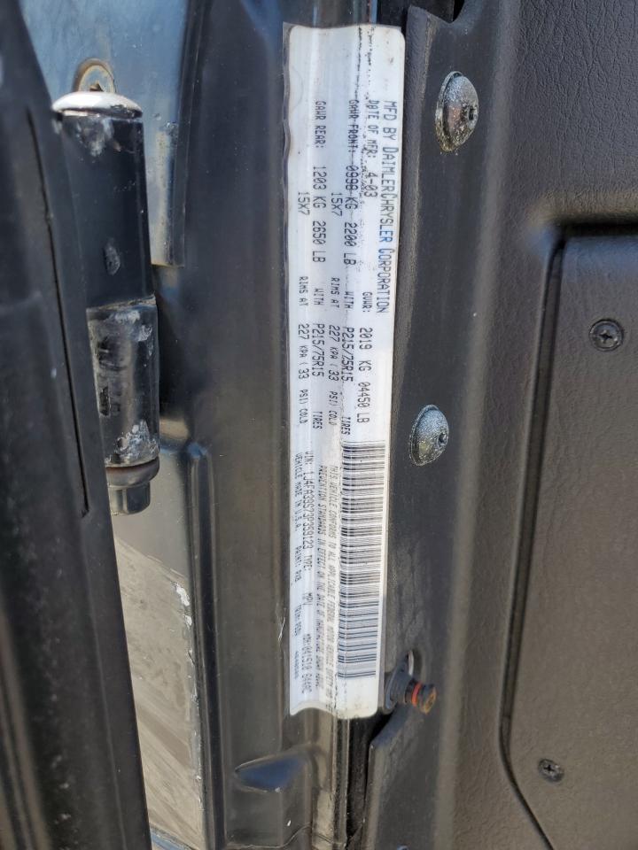 2003 Jeep Wrangler Commando VIN: 1J4FA39S73P359123 Lot: 56931244