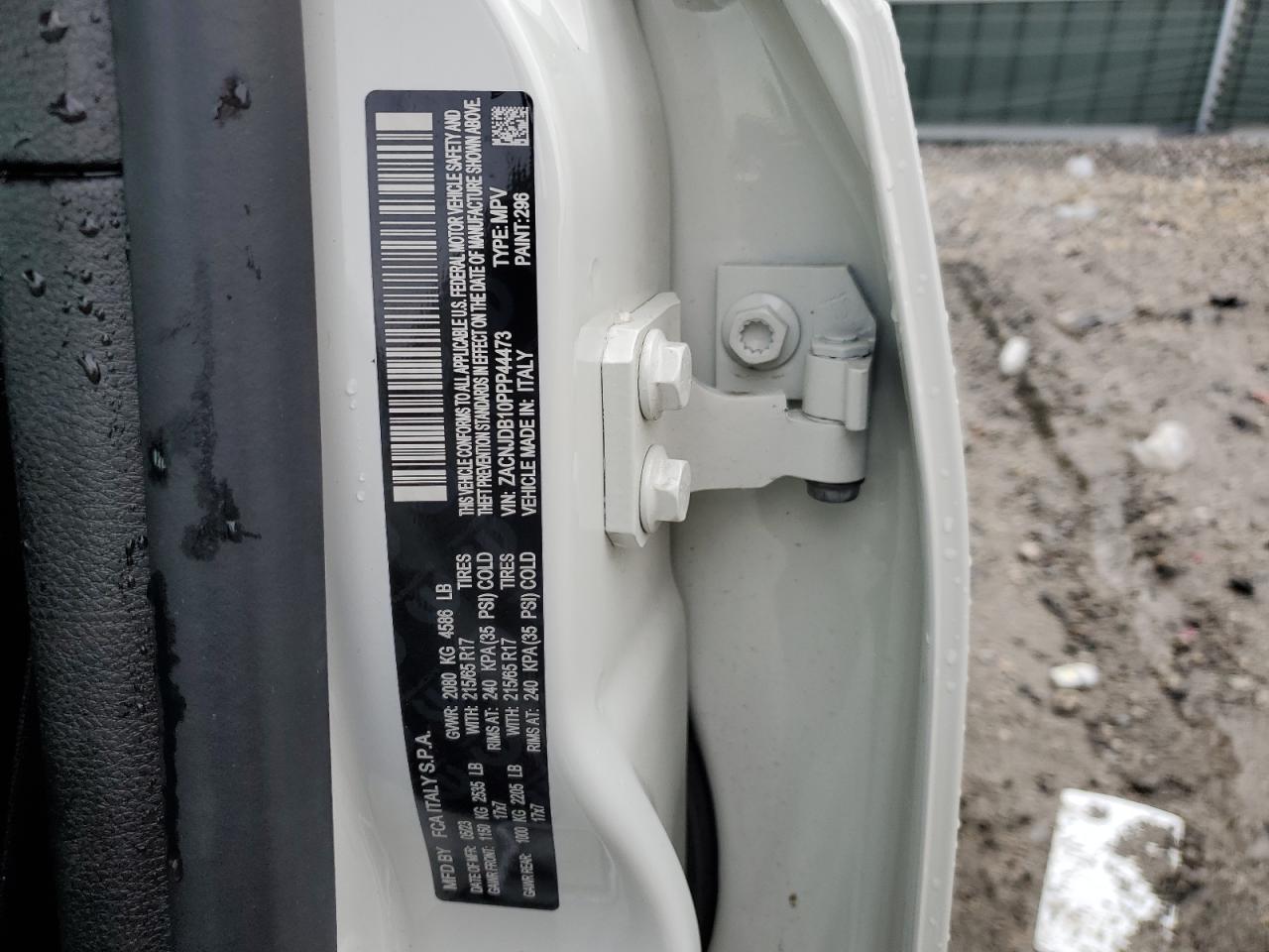 2023 Jeep Renegade Latitude VIN: ZACNJDB10PPP44473 Lot: 53419664